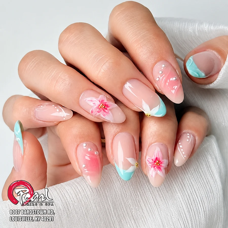 Pastel French manicure — from Pearl’s original gallery