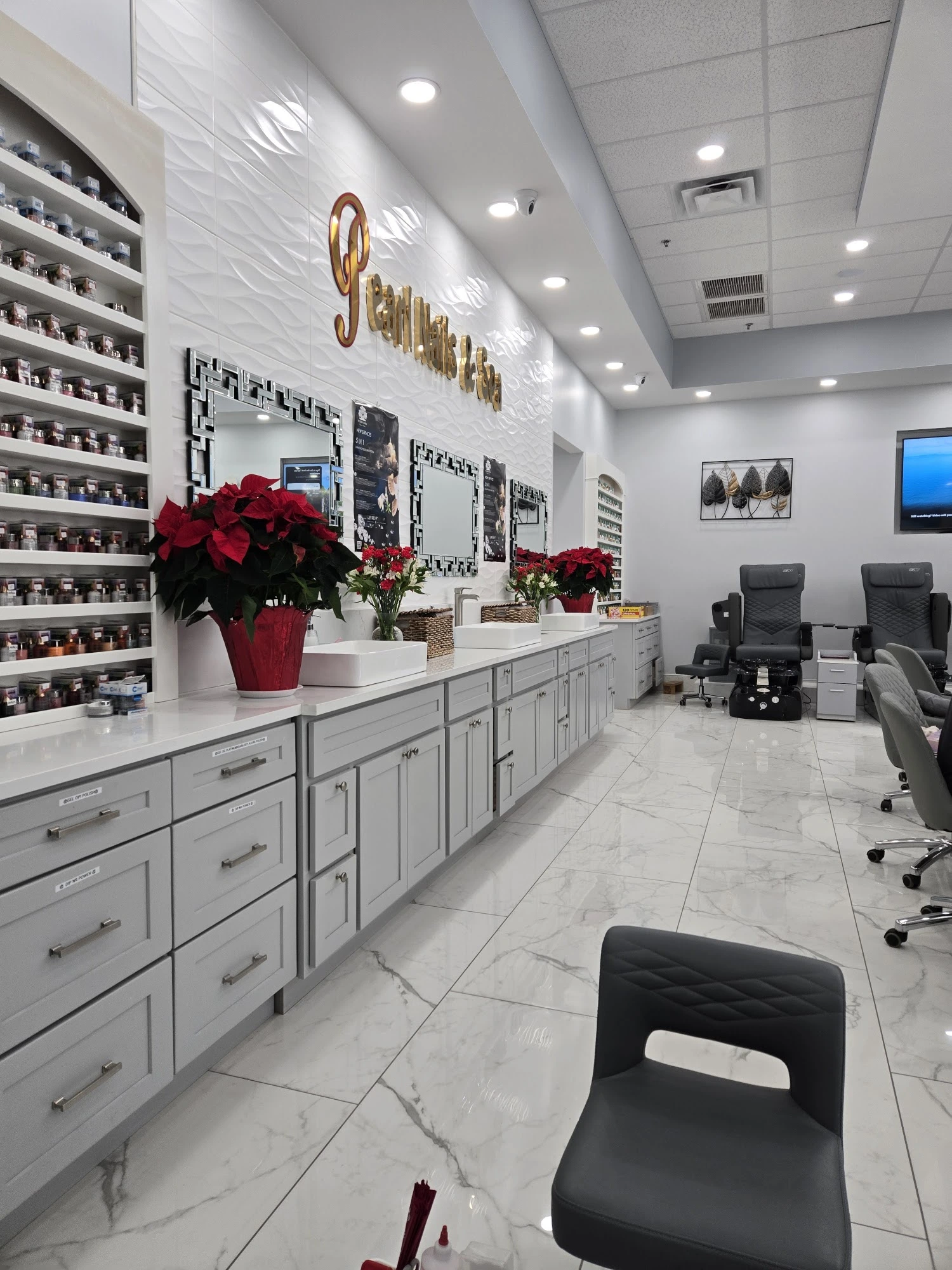 Our manicure space at Pearl Nails ’n Spa